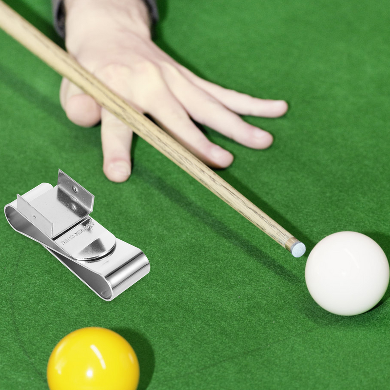 Stecca da biliardo portatile supporto per gesso Snooker morsetto per piscina accessori per tavolo da biliardo stecca morsetto per gesso fornitura da biliardo supporto per stecca da biliardo
