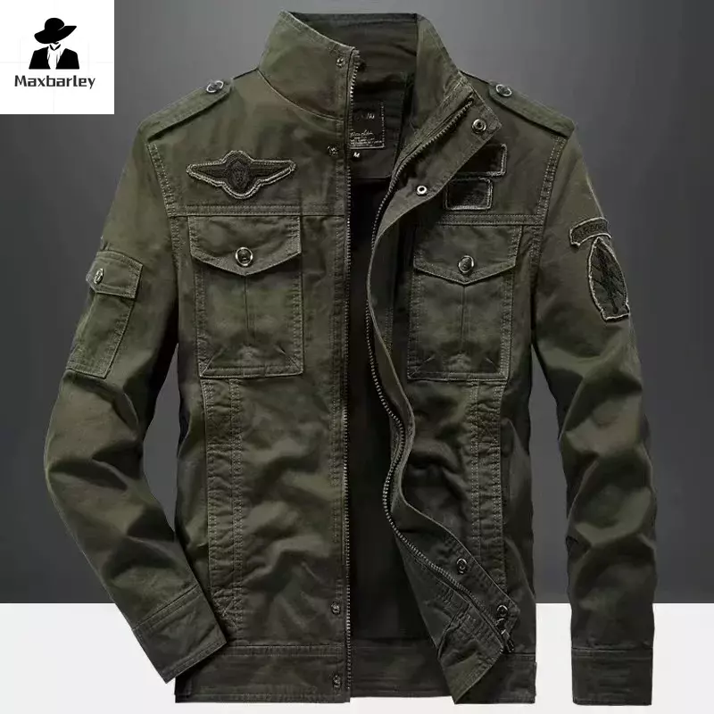 MA1 남성용 플러스 사이즈 작업복 재킷, 야외 전술 사냥, 2024 용수철, 가을 카고 재킷 코트