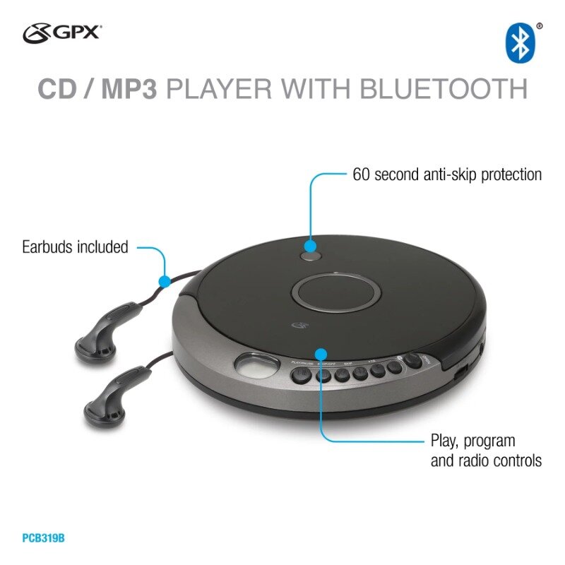 GPX CD/MP3เล่นกับบลูทูธ (PCB319B)