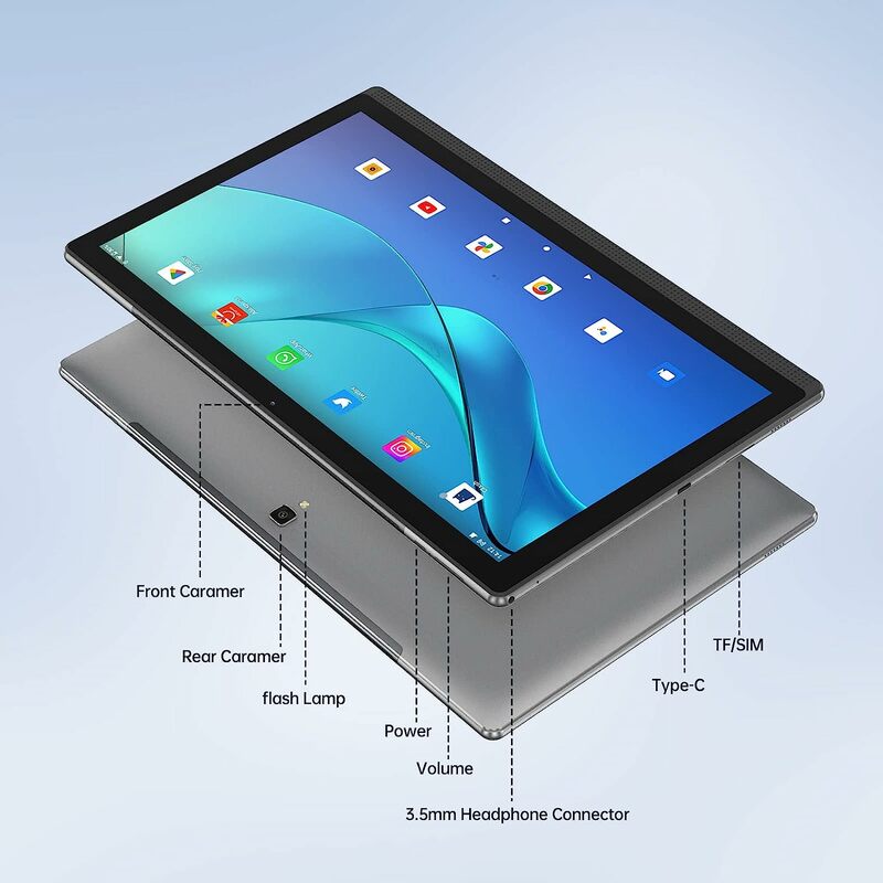 Duży ekran 14,1-calowy tablet Pc RAM 12 GB ROM 256 GB Telefon Połączenie tablet Bluetooth 5G WiFi Pad Do edukacji / muzyki arkuszowej / kuchni