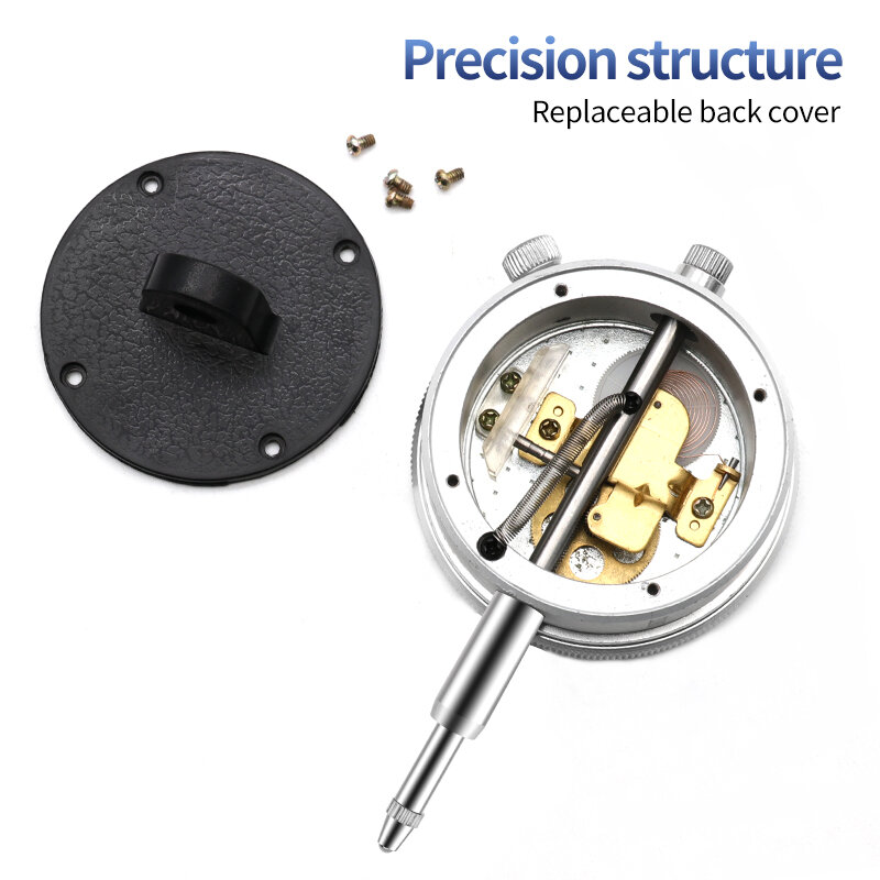 Dial Indicator Gauge 0-10mm Metro Preciso 0.01 Risoluzione Concentricità Test