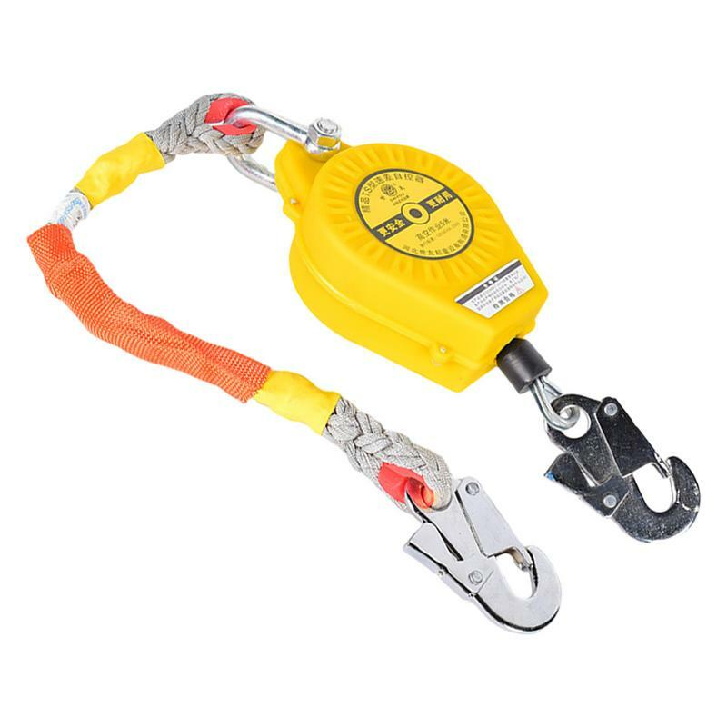 Self Retracting Lifeline Fall Arrest System Automatic Retractable Lifeline 330.7 Lbs 150 Kg Anti-Rotation Steel Wire Rope