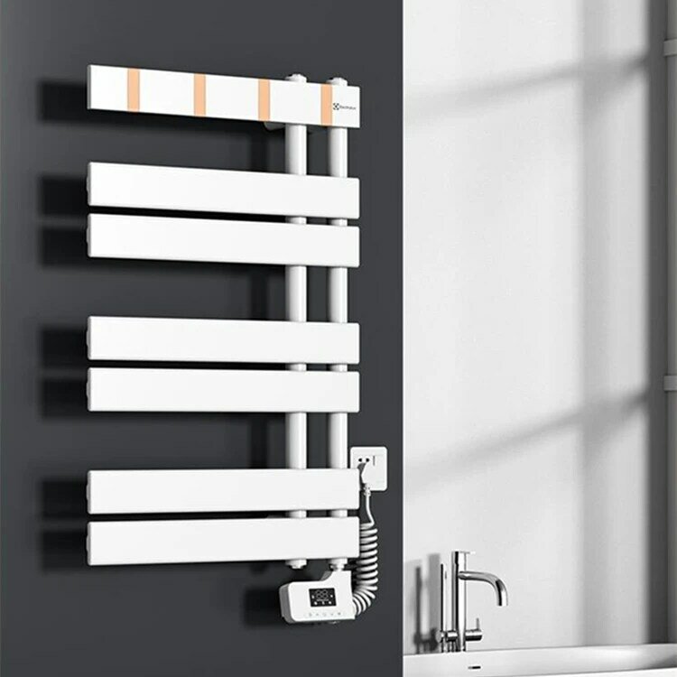 AVONFLOW Black Towel Rack Bathroom Heated Towel Rail