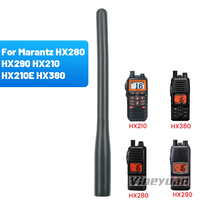 Marantz 표준 수평선용 VHF 소프트 고무 안테나, HX270S HX280S HX290 HX380 HX370S HX400IS HX370SAS 해양 워키 토키