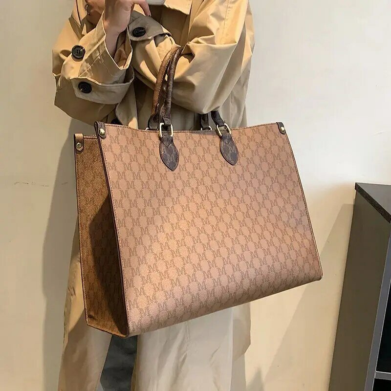 2023 New Fashion Portable Shopping Bag Large Capacity Tote Bag Elegant Fashion Shoulder Bag Handbags Women's Large Bag