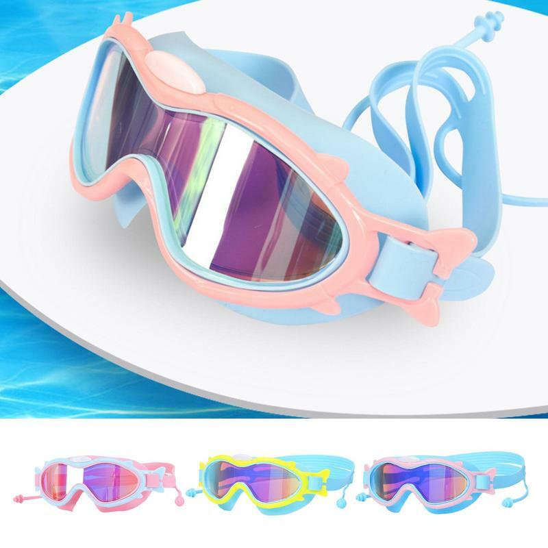 Незапотевающие очки для плавания Waterproo, очки для сухого бассейна с прозрачным видением, очки для плавания с защитой от УФ-лучей, детские очки для плавания и дайвинга