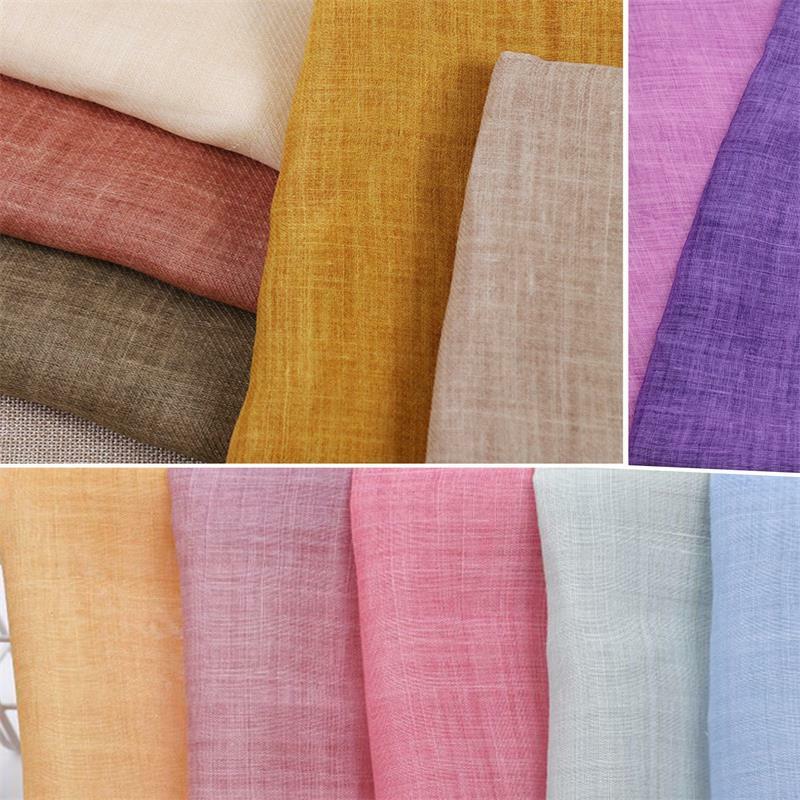 100% Ramie Cloth Fabric Summer Thin Chinese Style Robe Dress Tissu Linen Fabrics Apparel Fabrics   linen fabric for clothing