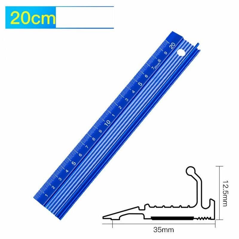 Aluminum Alloy Anti Slip Laser Calibration Ruler Cutting Drawing Tools School Office Supplies Woodworking Straight Scale Ruler