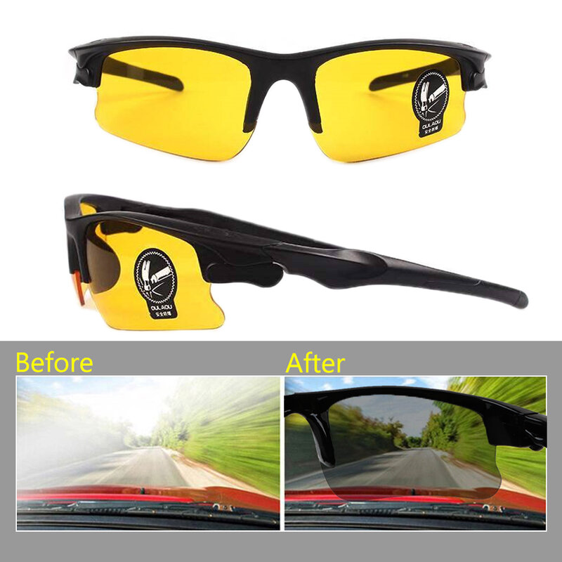 ขับรถแว่นตากันแดด Polarized Anti-Glare แว่นตา Night Vision ไดรเวอร์แว่นตาภายในอุปกรณ์เสริมป้องกัน Man แว่นตา