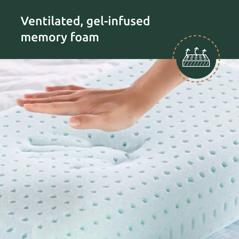 Rest Haven Gel Memory Foam Bed Pillow, Standard, Single Pack