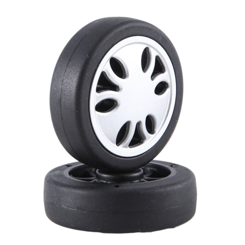 1 Set Luggage Wheel Replacement Wear Resistant PU Caster Suitcase Replacement Wheel Universal 6/8Mm Hole