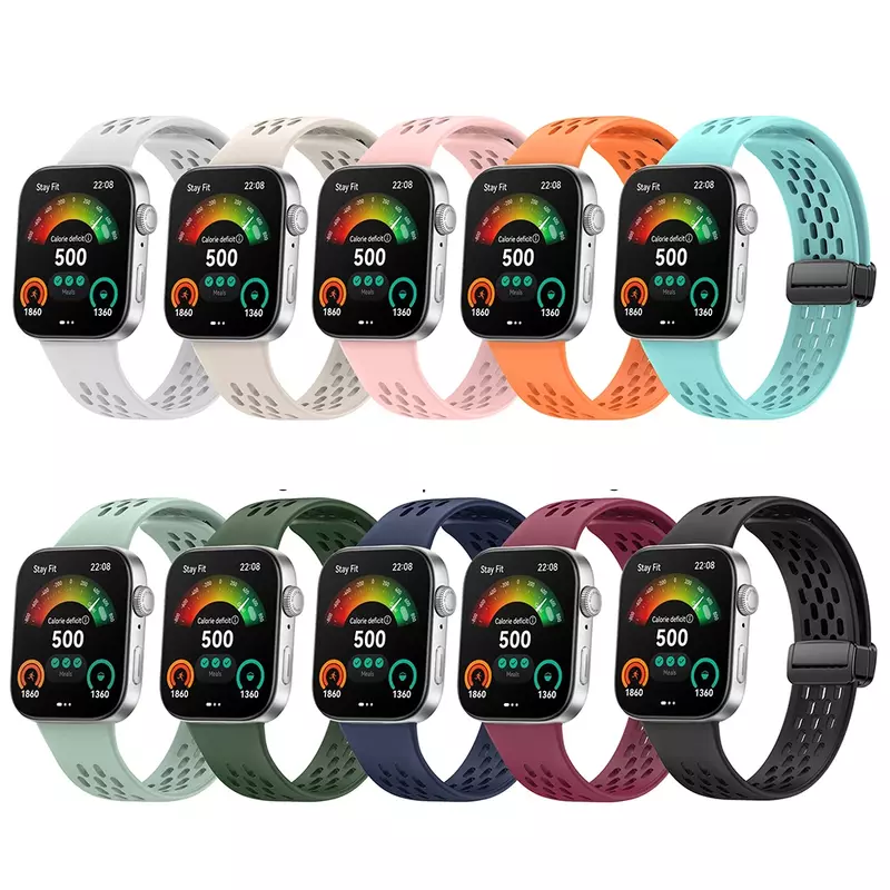 D-K Silicone Strap para Huawei Watch FIT 3, Pulseira Smartwatch, Acessórios Esportivos