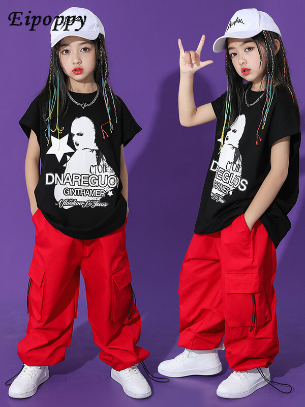 Children Hip-Hop Trendy Clothes Suit Boys' Handsome Children's Clothing Hip Hop Children's Hip Hop Performance Costumes