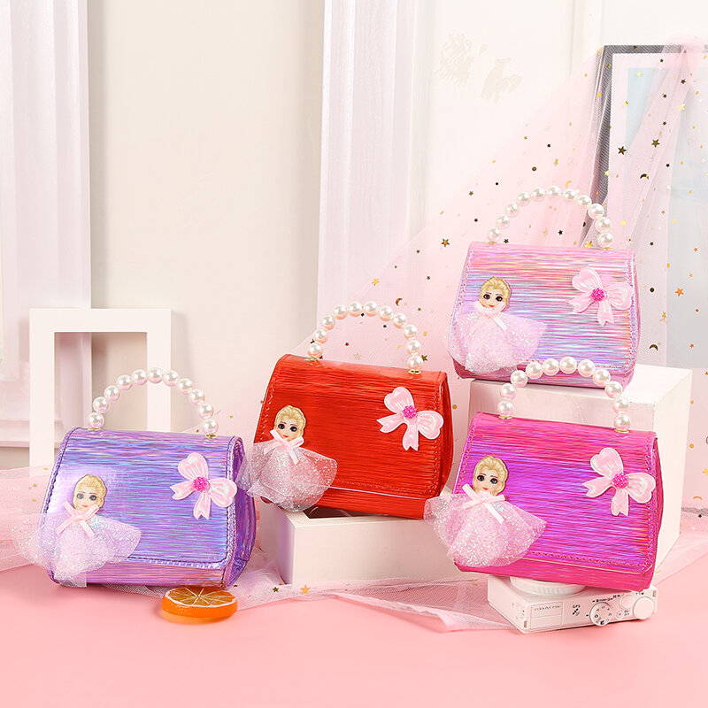 Миниатюрные сумки-мессенджеры принцесса бабочка модная сумочка подарок для детей сумка через плечо для младенцев кошелек для мелочи конфетная жемчужная сумка для девочек