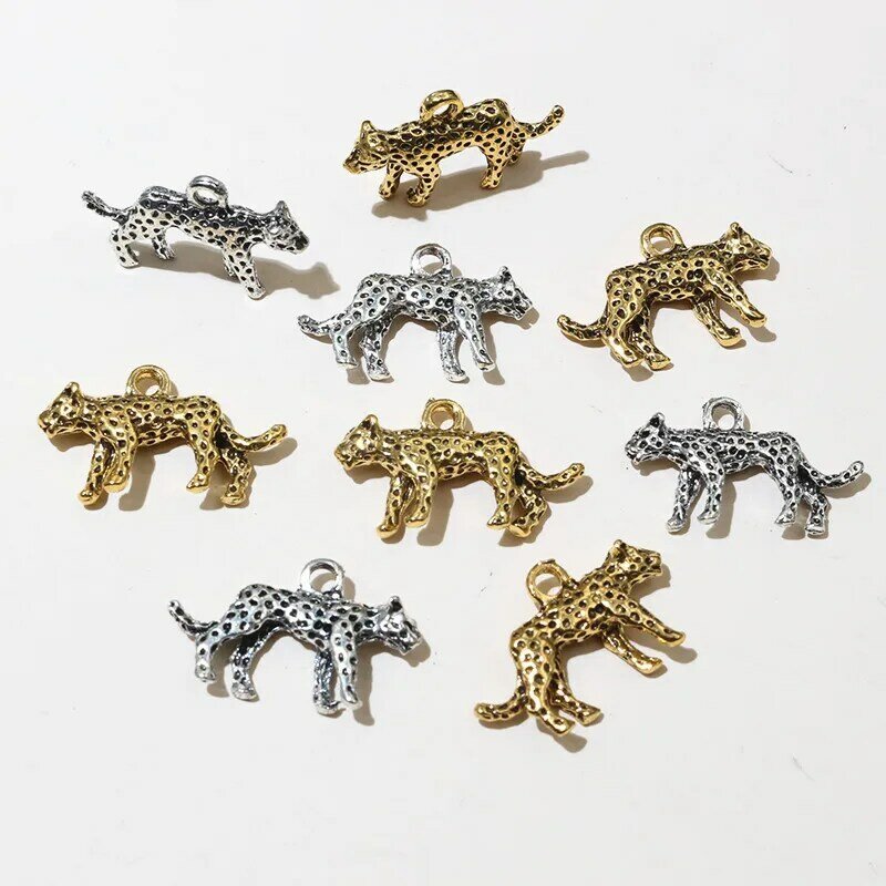 10pcs 23x14x4mm alliage léopard charmes pendentif bricolage fabrication de bijoux accessoires résultats pour collier Bracelet