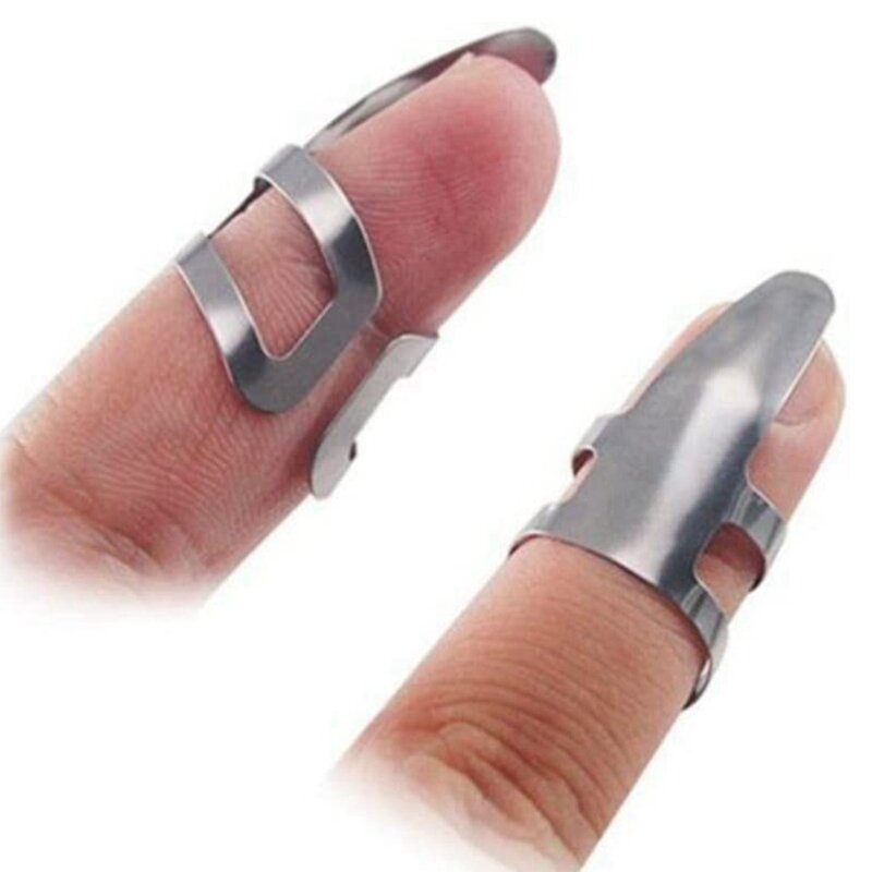 調整可能なスチール指のおすすめ品セット、低音と親指のおすすめ品、ステンレス鋼、12個