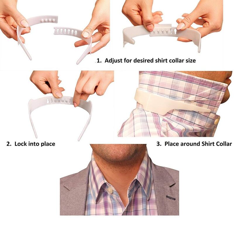 Collar Stays Bundle Kit Shirt Collar Support Shaper Collar Stays Slick Clothes Accessory Adjustable