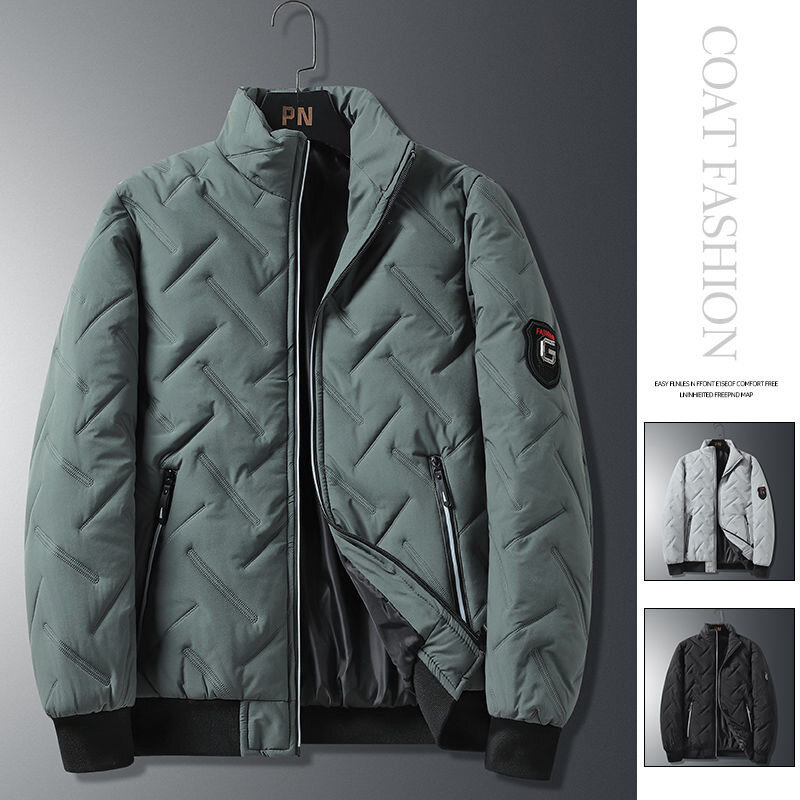 Новинка Осень-зима 2024 модная трендовая утепленная куртка с хлопковой подкладкой мужская Повседневная Свободная Удобная Высококачественная куртка