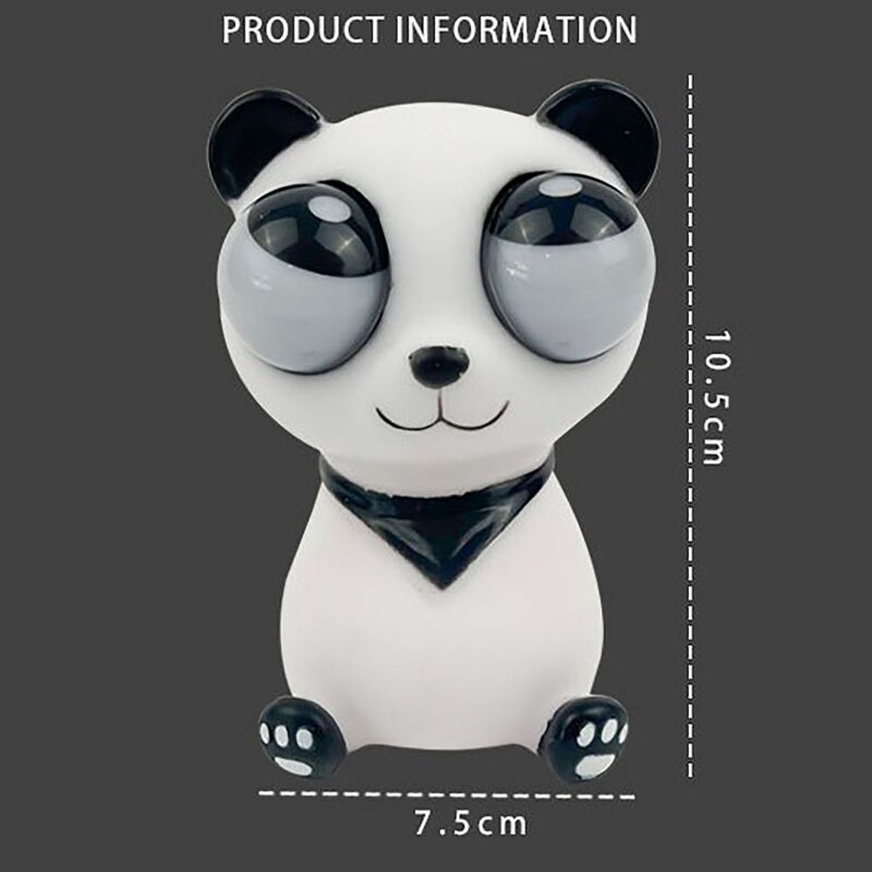 Googly Eyes Burst Eyes Panda Decompression Pinch Happy Bear Doll Reduce Pressure Decompression Toy PVC Vent Funny Prank Device