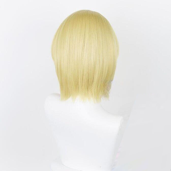 Kurapika Cosplay Wig Fiber synthetic wig Anime Hunter X Hunter golden yellow short Wig
