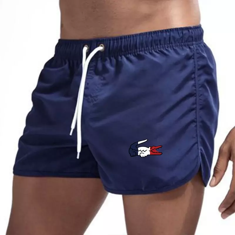 กางเกงขาสั้นผ้ายืดสำหรับผู้ชายสำหรับฤดูร้อนการฝึกกางเกงวิ่งกีฬาฟุตบอลเทนนิสยิมแห้งเร็วระบายอากาศ