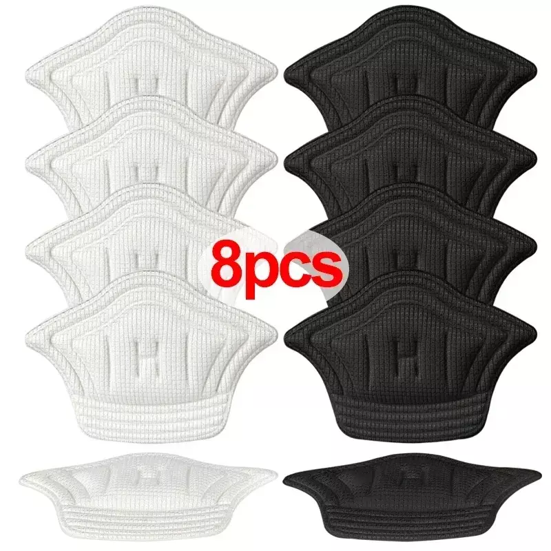 2/8pcs Insoles Patch Heel Pads Sport Shoes Adjustable Size Heel Pad Pain Relief Cushion Insert Insole Heel Protector Stickers
