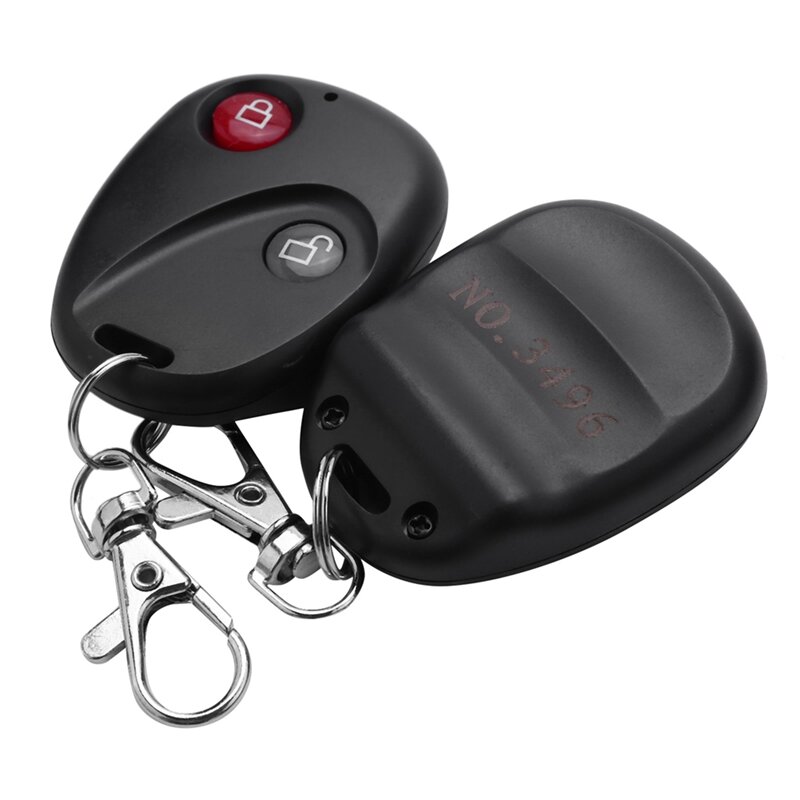 2X Motorcycle Anti-Theft Alarm System Warning Vibration Lock Anti-Theft Alarm Double Remote Control Sensor