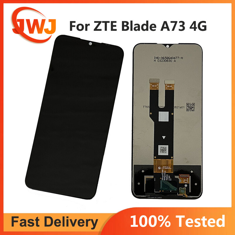 Tela de toque LCD para zte blade a73 5g, 6 polegadas, conjunto combinado, 6 polegadas, com sensor