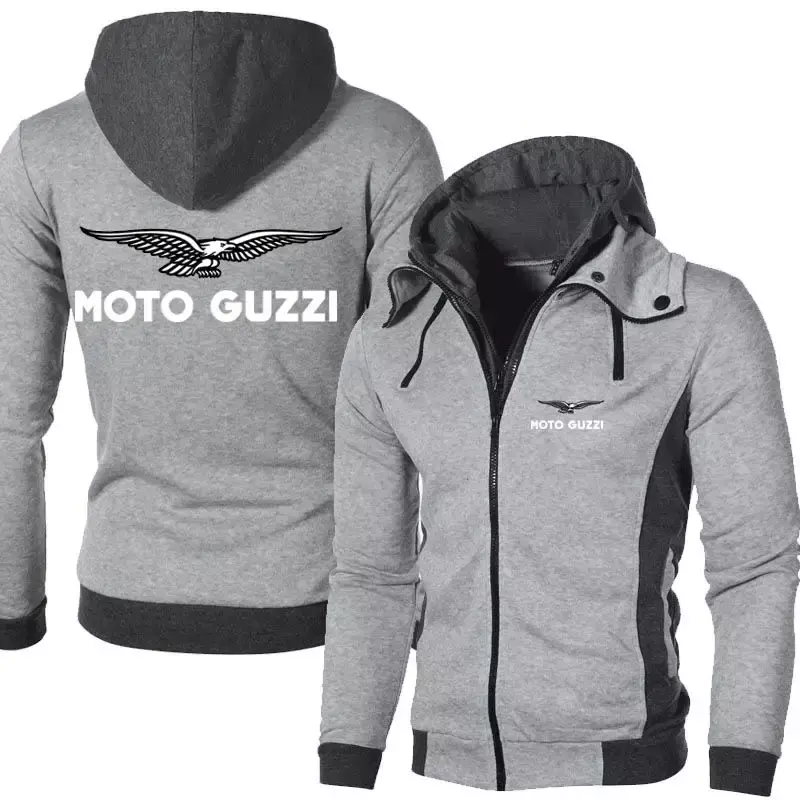 2023 nuova primavera autunno uomo Moto Guzzi Logo felpe con cappuccio Outdoor Casual giacche maschili calde felpe Harajuku di alta qualità