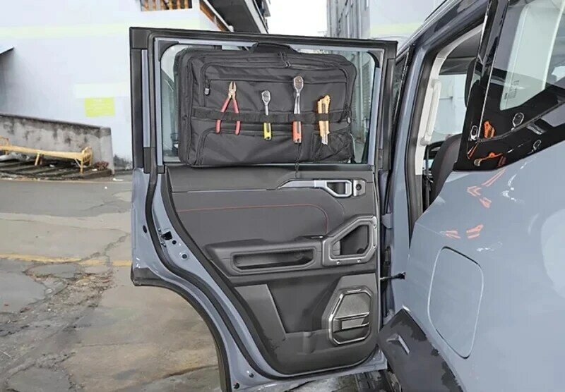 Tas penyimpanan jendela belakang mobil, bagian Trim Interior mobil tas penyimpanan jendela belakang modifikasi T2 2023 + cocok untuk JETOUR Traveler