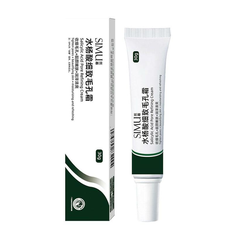 Salicylic Acid Pore Shrinking Cream Face Tightening Blackehead Pores Whiten Repairing Smooth Removal Care Large Moisturize Y1M3