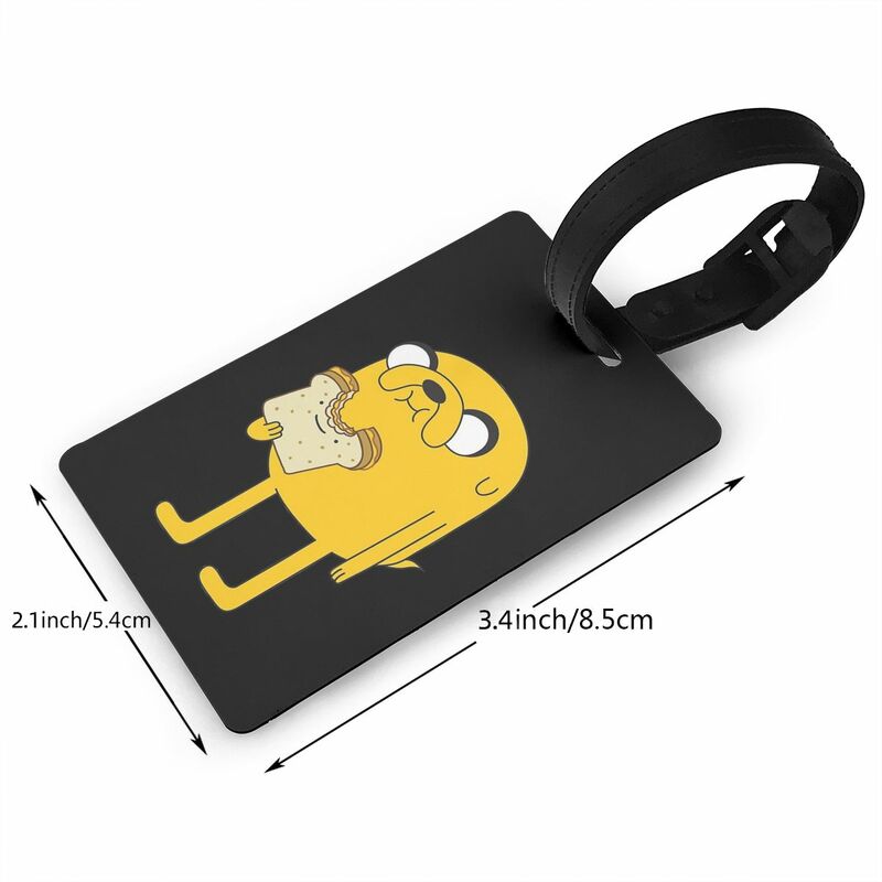 Jake Sandwich Luggage Tags PVC Luggage Travel Accessories Tag Portable Travel Label Holder ID Name Address Baggage Boarding Tag