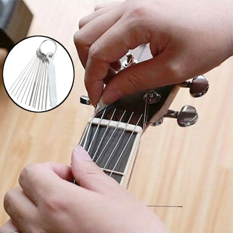 Professional Stainless Steel Guitar Nut Slotting File String Saw Rods Guitar Repair Luthier Tool DIY Slot Filing Music Accessory