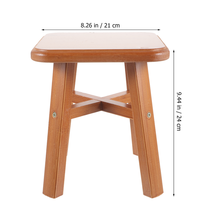 Wood Stools Step Small for Decor Low Outdoor Sitting Wooden Home Stepping Foldable