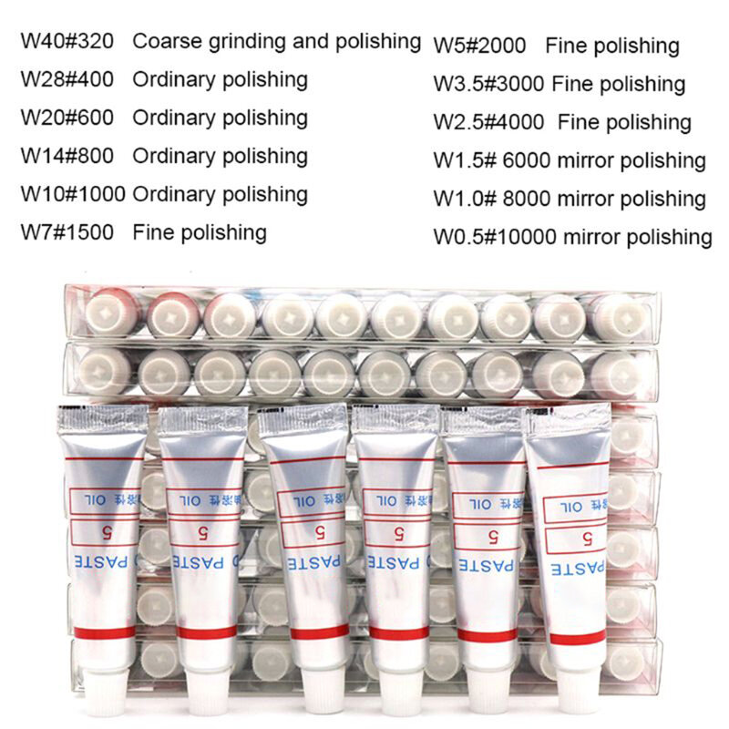 1PC Abrasive Paste Polishing Cream 320-10000 Grit Glass Metal Grinding Lapping Paste Oily For Jade Glass Mirror