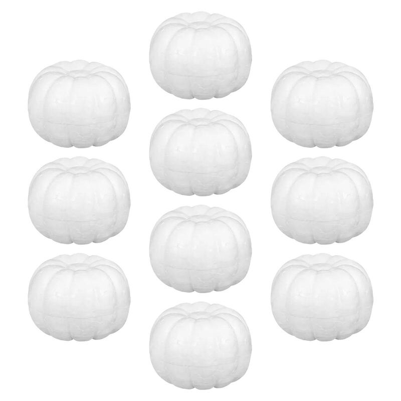 Abóboras artesanais de espuma artificial, abóboras falsificadas, poliestireno, Artes e Artesanato, 10 PCs