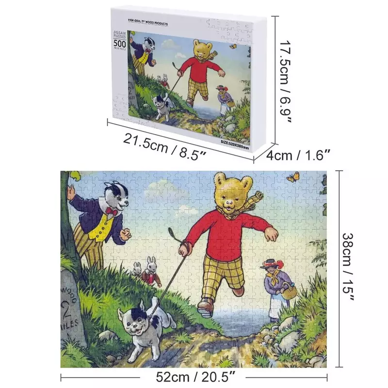 Rupert Bear Jigsaw Puzzle, Romance brinquedos para crianças, Brinquedo personalizado para crianças, Obras de arte, 2022