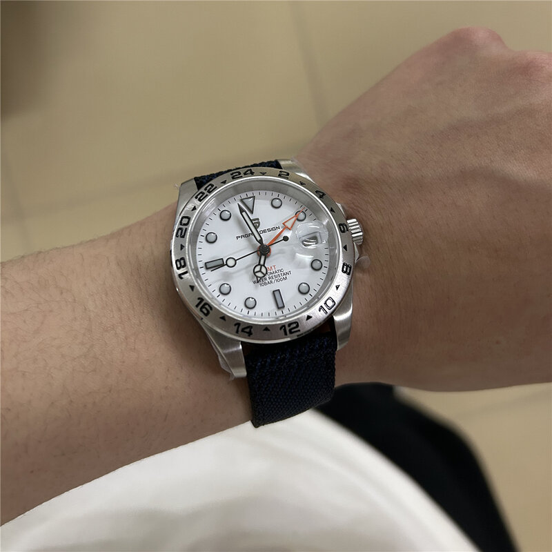 2023 Novo NH34 PAGANI DESIGN GMT Men Watch Relógios Mecânicos Automáticos Sapphire Aço Inoxidável À Prova D 'Água AR Relógio Reloj Hombre