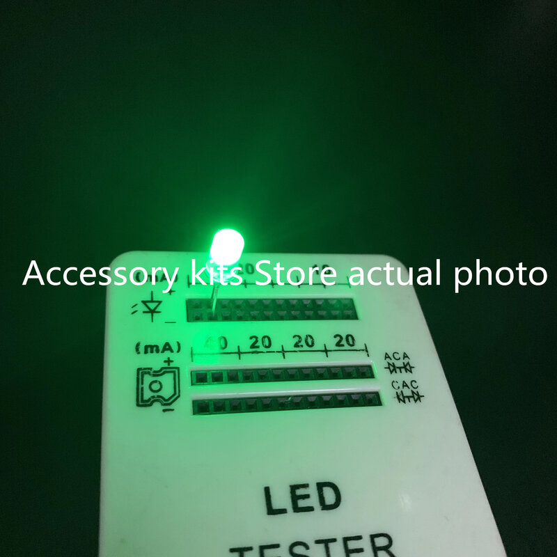 5MM/F5 Green Emitting Diode LED Lamp Round Head LED Ordinary Green Ultra High Brightness Short Pin(50pcs)