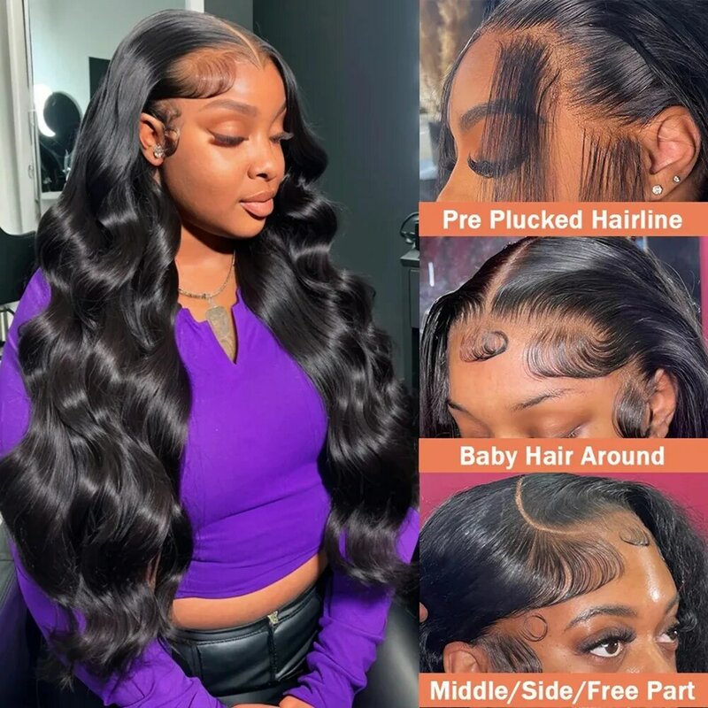 360 Lace Front Wig Human Hair Brazilian Transparent Body Wave 13x6 13x6 Hd Lace Frontal Wigs Preplucked 4x4 Closure Wig On Sale