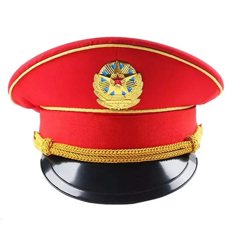 Британская модная Красная шапка для выступлений, зеленая военная шапка, весенние армейские шапки, белые шапки капитана, шапки для взрослых, большая полицейская шапка для косплея