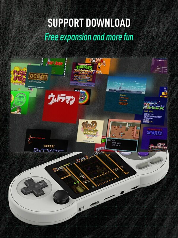Przenośna przenośna konsola do gier DATA FROG SF2000 3-calowa konsola do gier IPS Retro Wbudowane 6000 gier Retro gry wideo dla dzieci