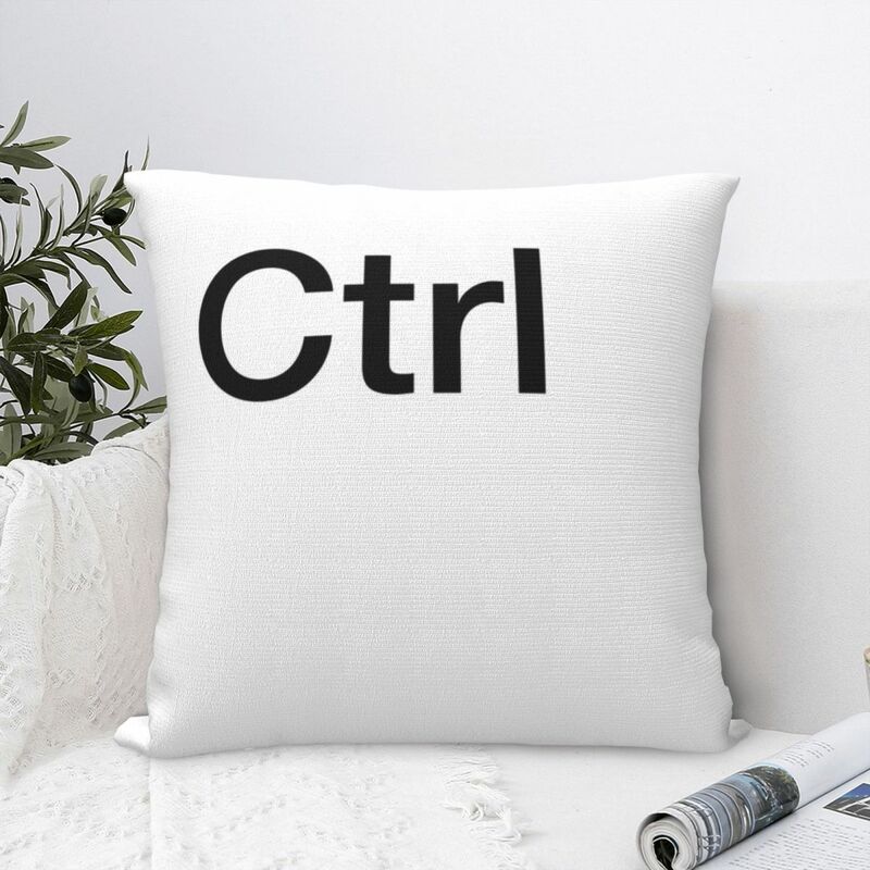 Ctrl Computer Keyboard Key Square Pillowcase Pillow Cover Cushion Zip Decorative Comfort Throw Pillow for Home Living Room