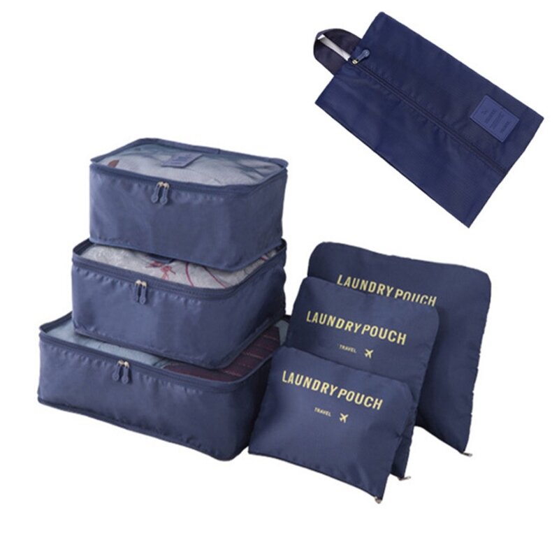 Prático saco armazenamento viagem saco embalagem bagagem pano oxford impermeávelportátil