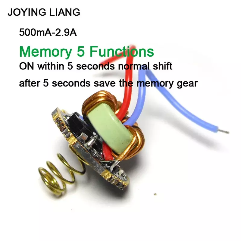 JYL-7801 손전등 범용 정전류 드라이버 보드, 전기 회로 기판, 1-3 배터리, T6, U2, L2, QX9920, 22mm
