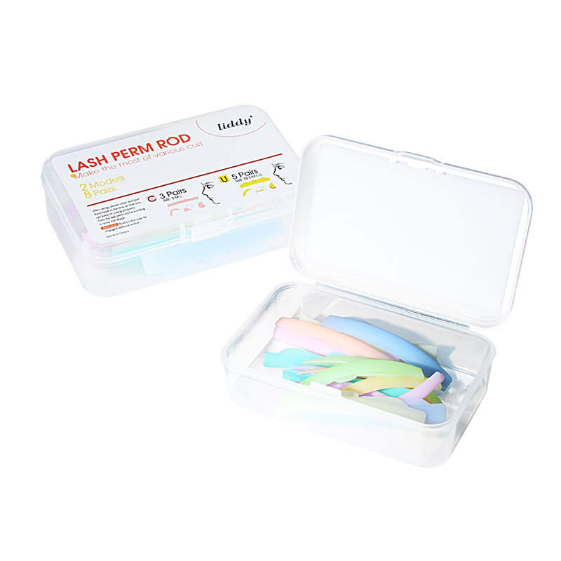 8Pairs Silicone Eyelash Perm Pad Recycling Lashes Rods Shield Lifting 3D False Eyelash Curler Accessories Applicator Tools TSLM1