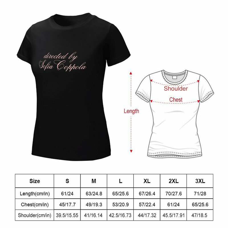 Reż. Sofia Coppola t-shirt estetyczne ubrania letnie t-shirty dla kobiet koszulki z nadrukami