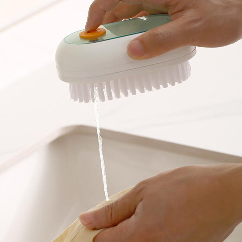 Multifunction Automatic Soap Liquid Adding Shoe Brush Soft-bristled Clothes Brush Clothing Board Soap Dispenser