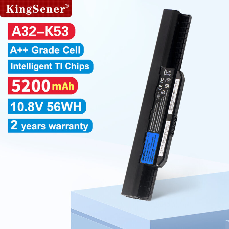 KingSener-Batería de A32-K53 para ordenador portátil, accesorio para ASUS K43 K43E K43J K43S K43SV K53 K53E K53F K53J K53S K53SV A43 A53S A53SV A41-K53, 5200mAh