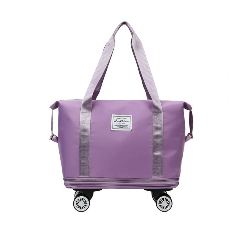 Travel Bag with Detachable Wheels Capacity Travel Duffel Bag with Detachable Wheels for Gym Outdoor Activities Waterproof Oxford